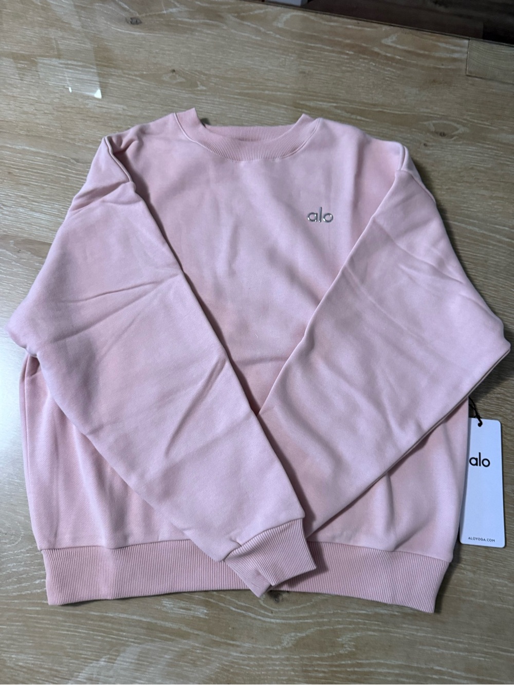 ALO Yoga Men's Crewneck Sweatshirt - Pale Pink